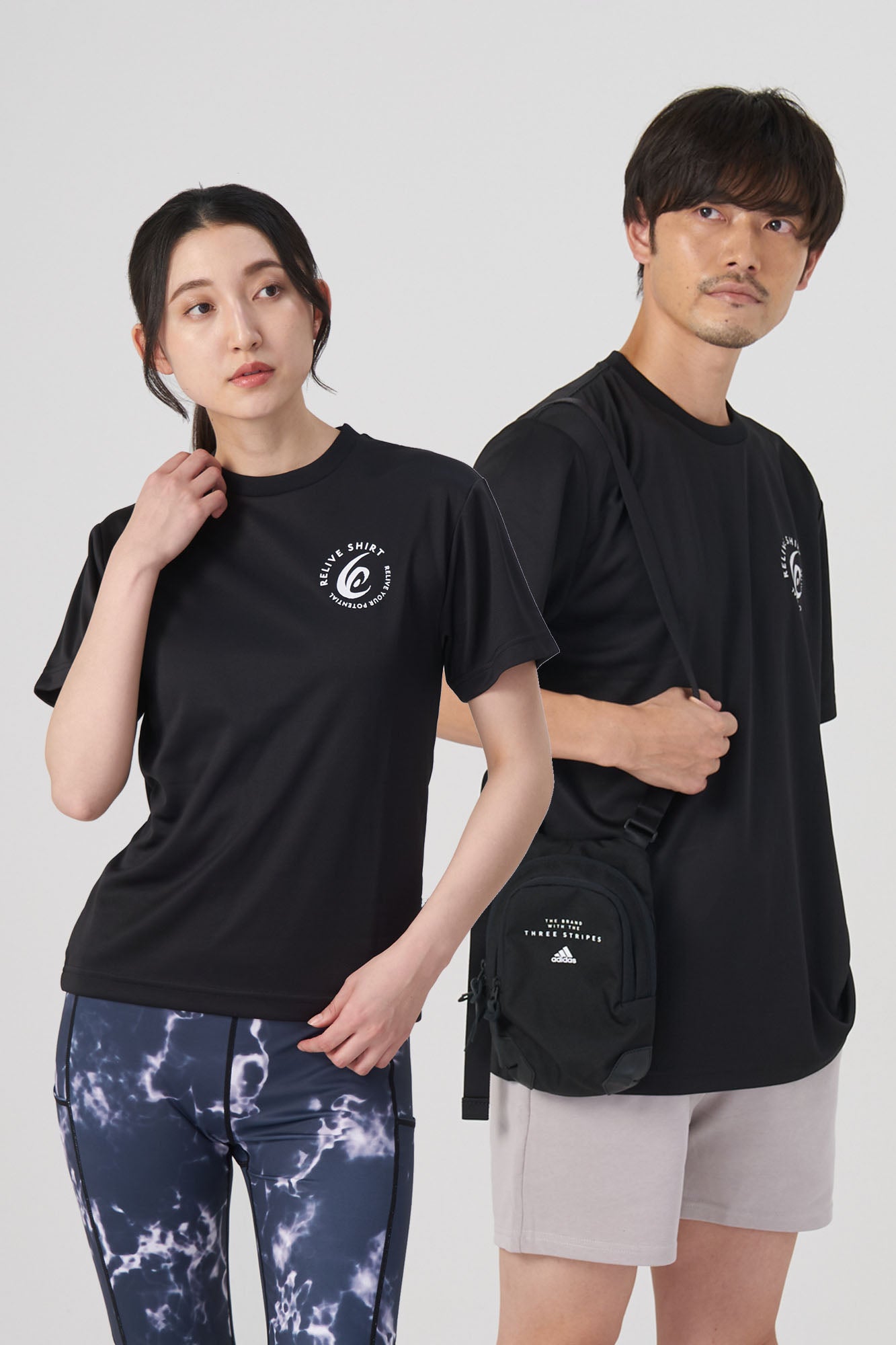 <男女兼用><冷感生地> リライブシャツスポーツ