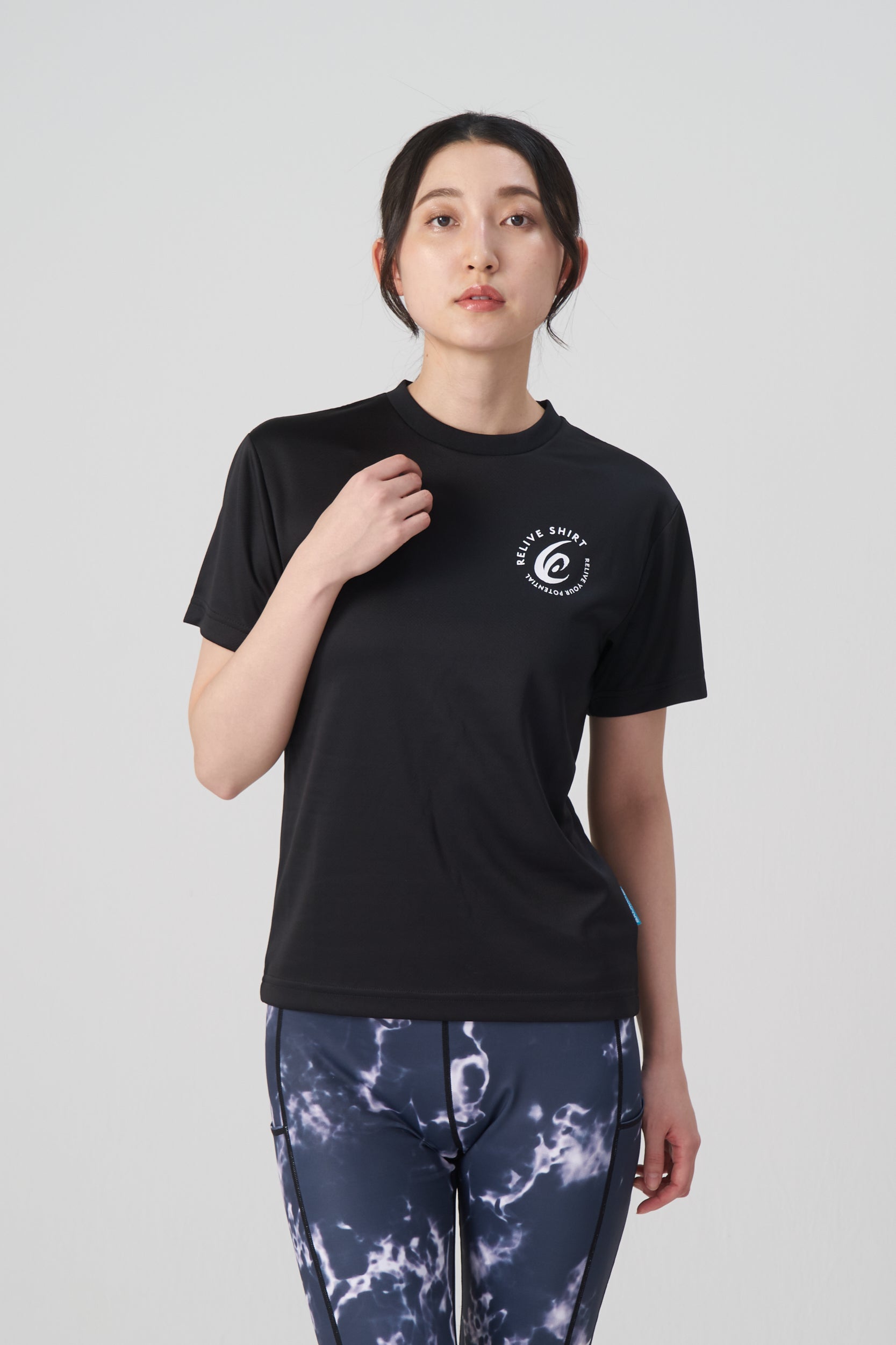【新品未使用】リライブシャツスポーツ Sサイズ ブラック 男女兼用 冷感生地 男女兼用＞＜冷感生地＞ リライブシャツスポーツ *在庫限り – [公式
