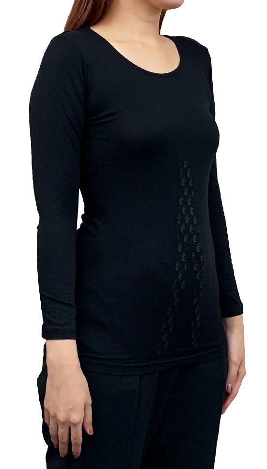 レディース＞ リライブあったかインナー［9分袖］[コットン95