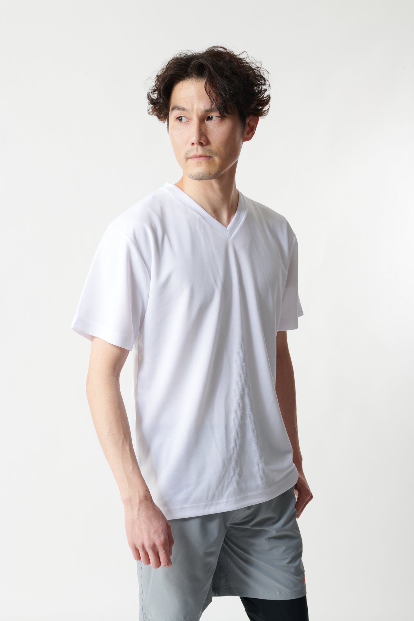 柄デザイン無地リライブシャツ 2枚セット - Tシャツ/カットソー