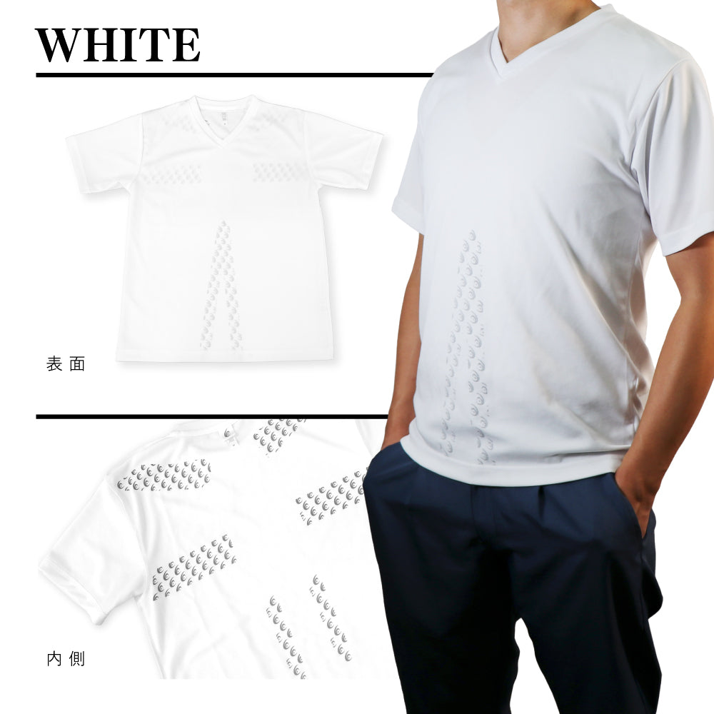 スポーツウェア リライブシャツ メンズ 白, 3L身長:180cm～